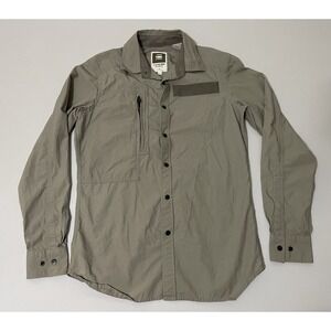 G-Star RAW Powell 3D Men Shirt M Beige‎ Snap Button Utility Tactical